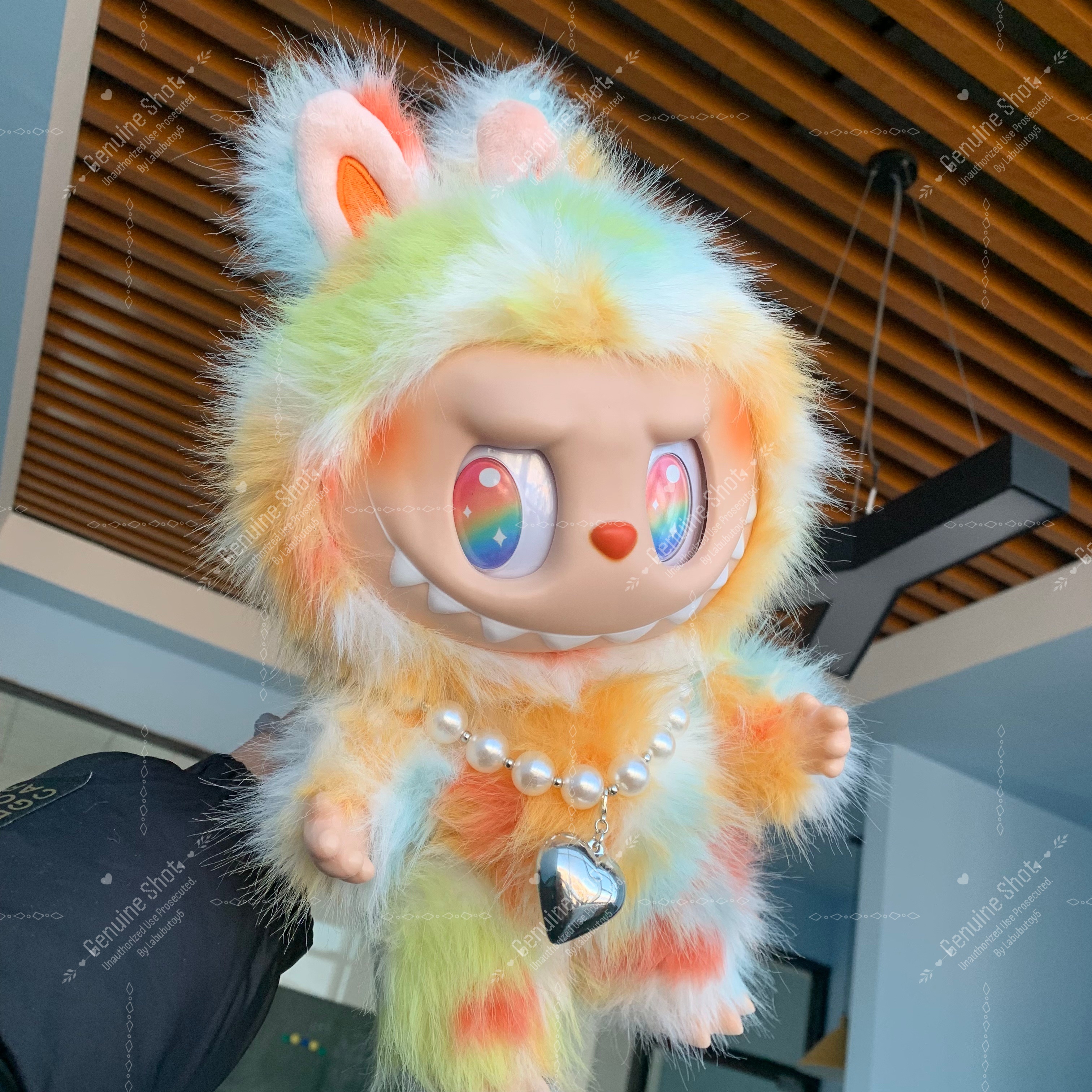 High Quality 38Cm Labubu Big Into Energy Series Rock The Universe 3.0 Vinyl Plush Doll Stuffed Animals yizhixing