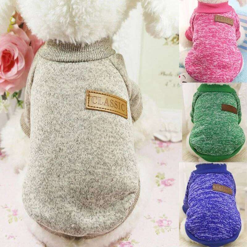 Classic Warm Dog Puppy Pet Cat Clothes Sweater Jacket Coat Winter Fashion Soft For Small Dogs Chihuahua XS-2XL XJ251225