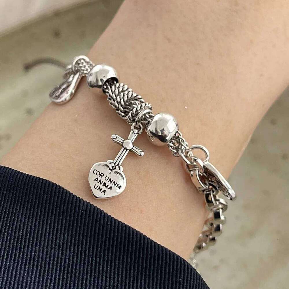 925 Sterling Silver Bracelets for Women Men Accessories Trend Vintage Narow Ball Star Pendant Party Jewelry Gift