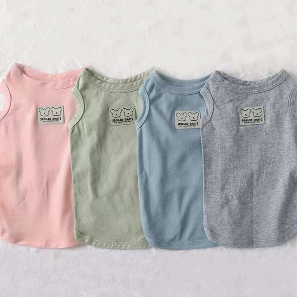 Small Cute Cartoon Clothes Summer Cooling Soft Vest Ventilate Dog Clothing for Cat XJ251225