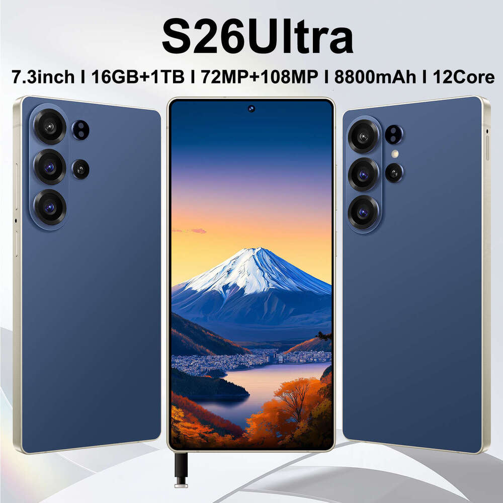 Global Version S26 Ultra Smartphone Android 7.3Inch Large Screen 5G Phone 16+1T Dual SIM,Mobile phone,Google Play Store SANNAING