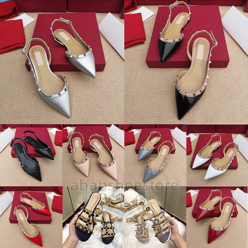 Designer Sandals Slippers women lady High-heeled shoes Chunky Heel Flat Heel Leather Formal Events Sandals Slippers Casual Stiletto Heel fashion Daily eur 35-42