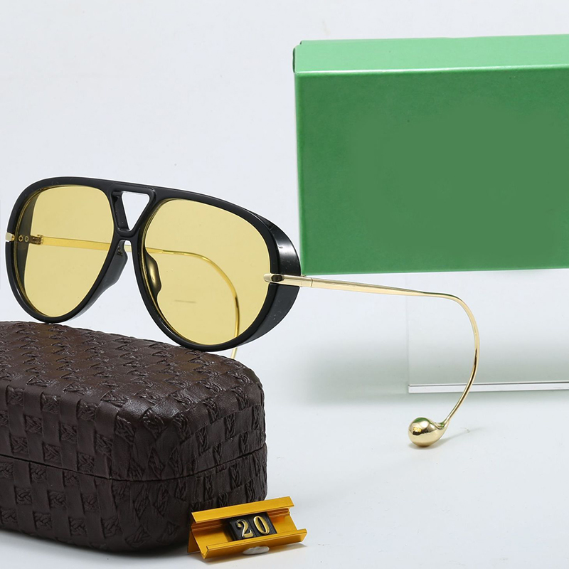 Luxury Pilot Sunglasses For Women Men Fashion Metal Full Frame Eyewear Designer Sunglasses Outdoor Goggles UV Protection Glasses With Box