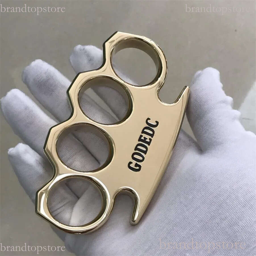 GODEDC Classic knuckle dusters self defense Mirror Polishing Brass Knuckle Duster Self-defense Broken Window Protective Gear TIANSINIAO