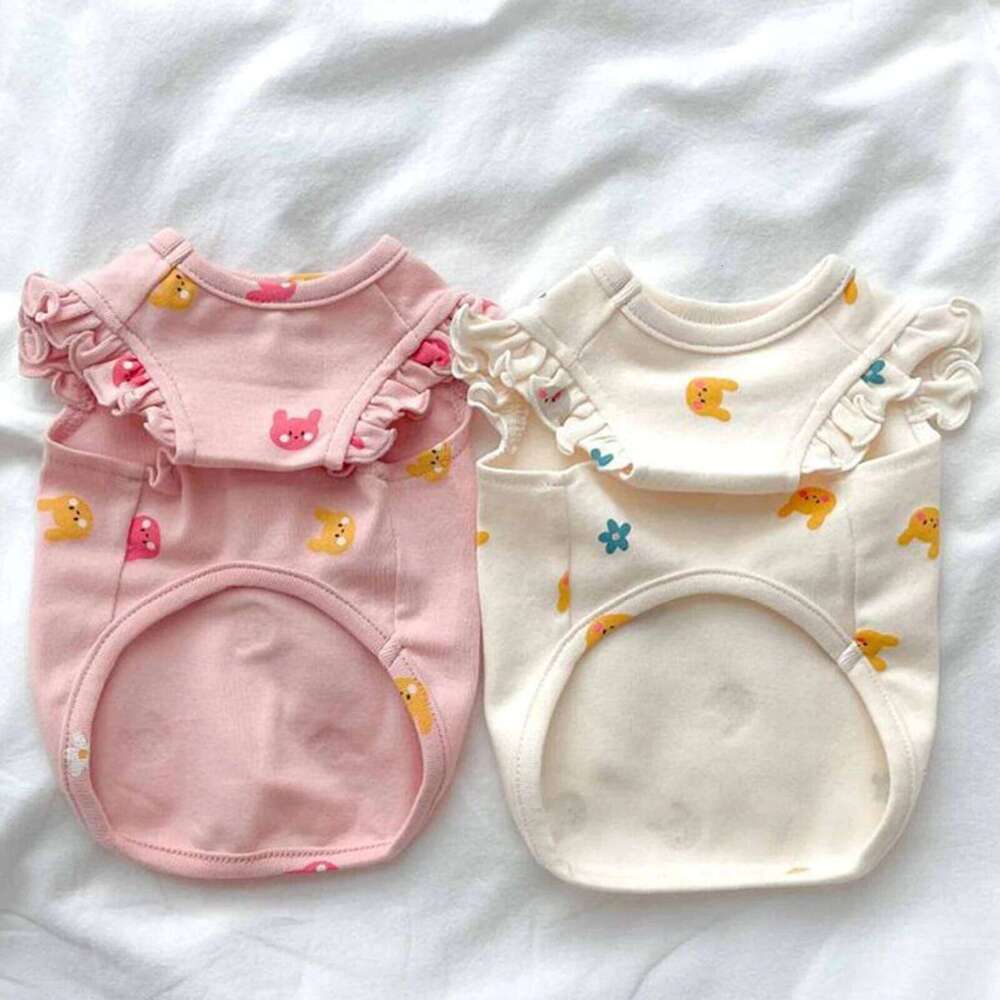 Cat Dog Tank Top Small Medium Breed Sleeveless S/M/L/XL Machine Washable Two Legs Puppy Kitten Clothes Fall Spring XJ251225