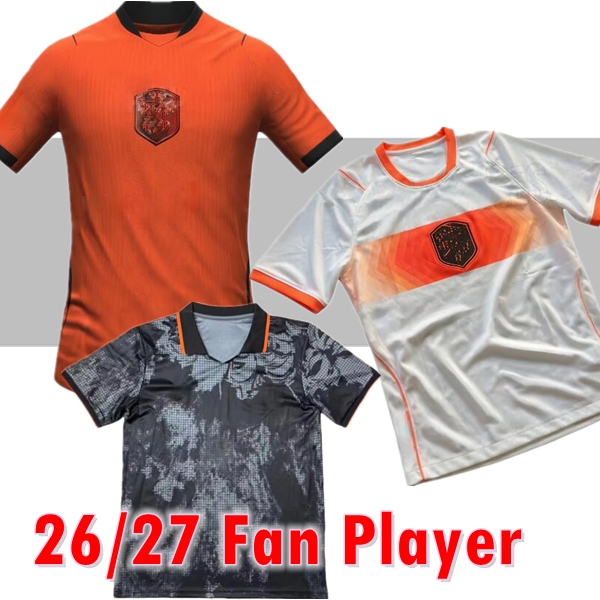 2025 2026 2027 Netherlands women and men soccer jerseys 25 26 27 VIRGIL GAKPO bright mead kids kits and adult shirt kits Football Shirts sets