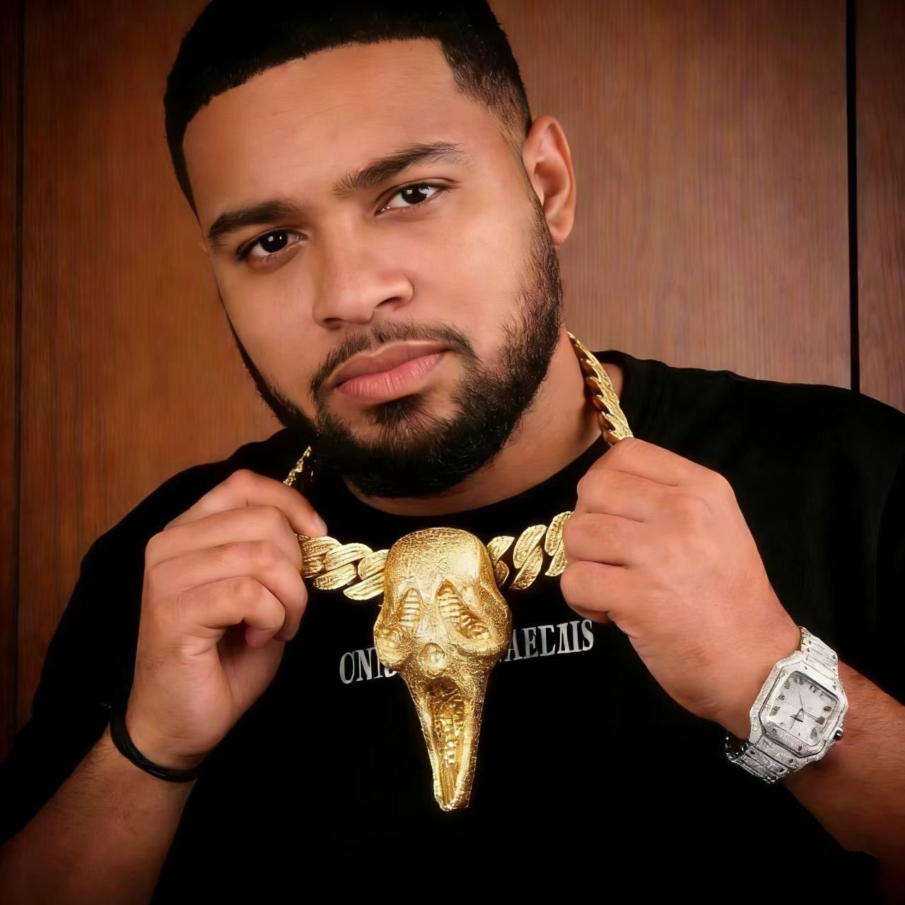 Moissanite Ghost Face Pendant Cuban Chain Iced Out Hip Hop Necklace in 925 Silver Custom Bling Jewelry for Men