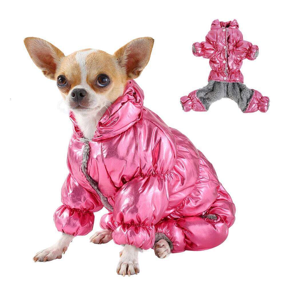 Winter Thicken Dog Clothes Jumpsuit Waterproof Overalls For Small Medium Dogs Warm Fleece Elastic Puppy Jacket Coat Pug Costume XJ251225