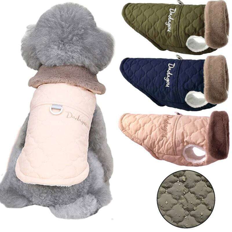 Waterproof Dog Clothes Winter Warm Fleece Doggy Jacket for Small Medium Puppy Coat Chihuahua French Bulldog Costume Pet Supplie XJ251225
