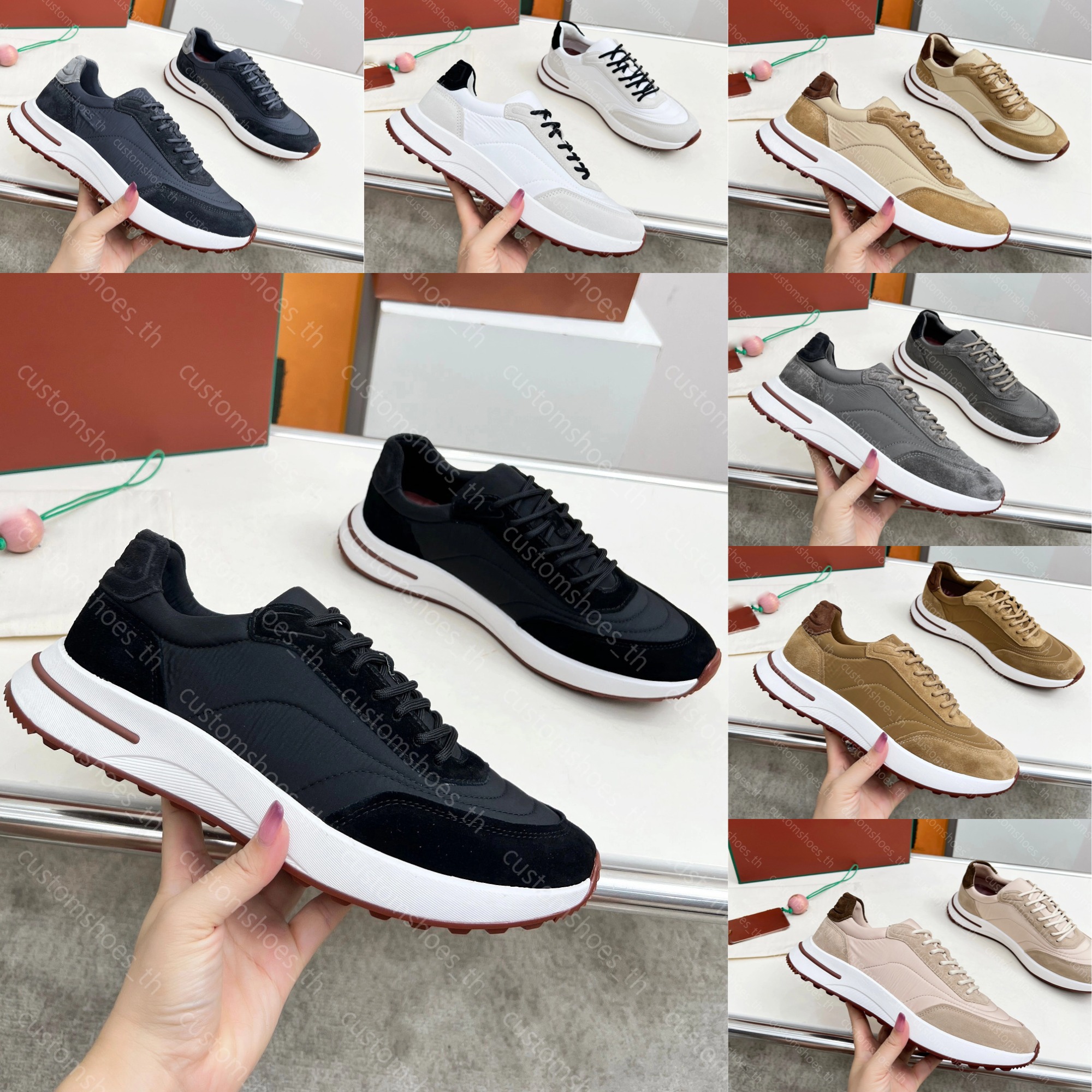 Men's Casual Shoes Weekend Walk Low-Top Sneakers Newport Walk suede-trimmed Week End Walk Sneaker Runner Trainers Top Quality Size 39-46