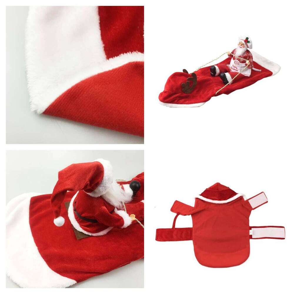 Ultimate Christmas Gift Funny Riding Dog Costume Festive Pet Outfit for Photography Reindeer Style Santa Suit with S-3XL XJ251225