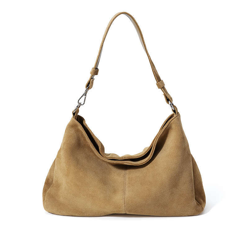 Luxury Hobo Retro Genuine Leather Luxury Light Luxury Tote Bag Large Capacity Women's Handbag Matte Leather Shoulder Bag SENYY