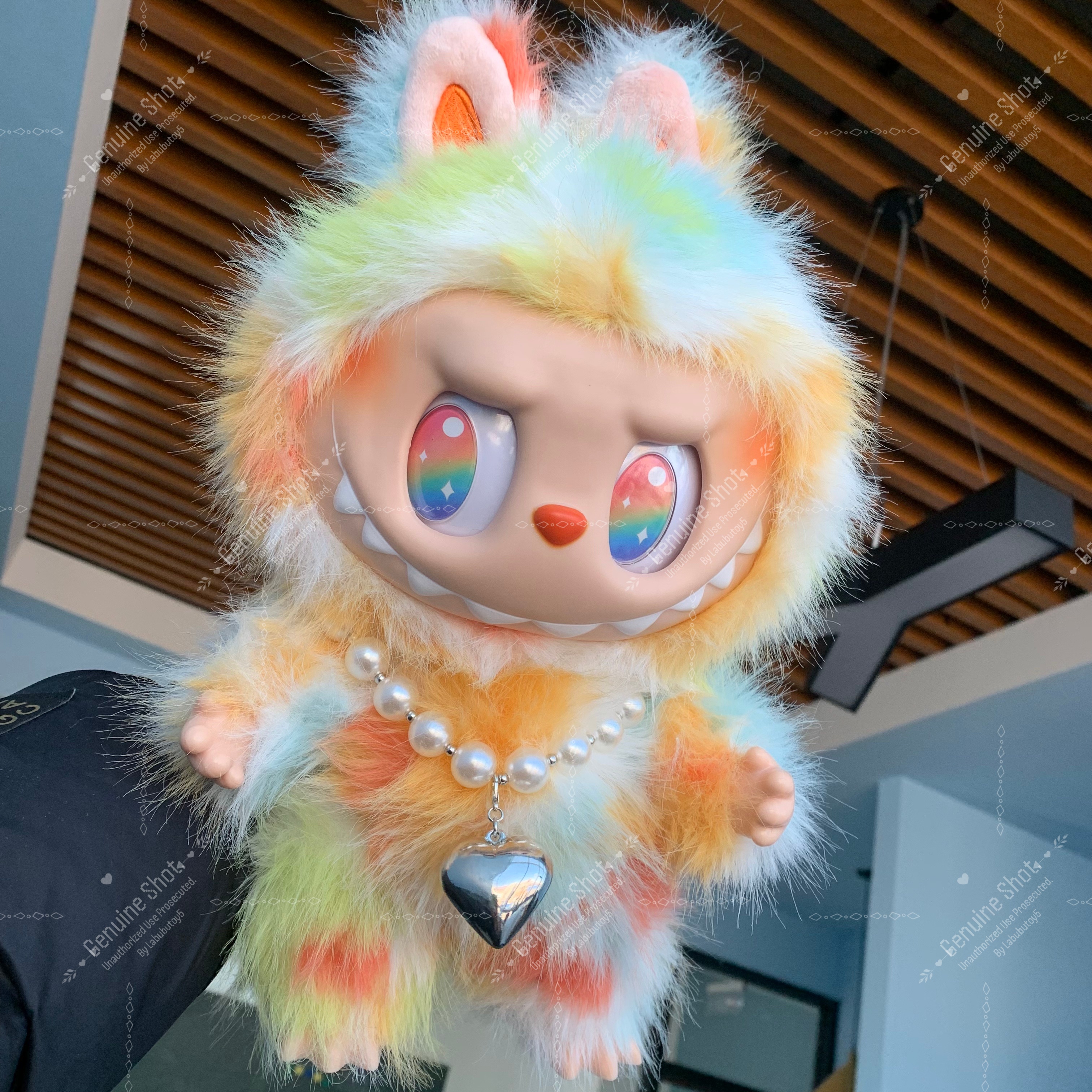 High Quality 38Cm Labubu Big Into Energy Series Rock The Universe 3.0 Vinyl Plush Doll Stuffed Animals yizhixing
