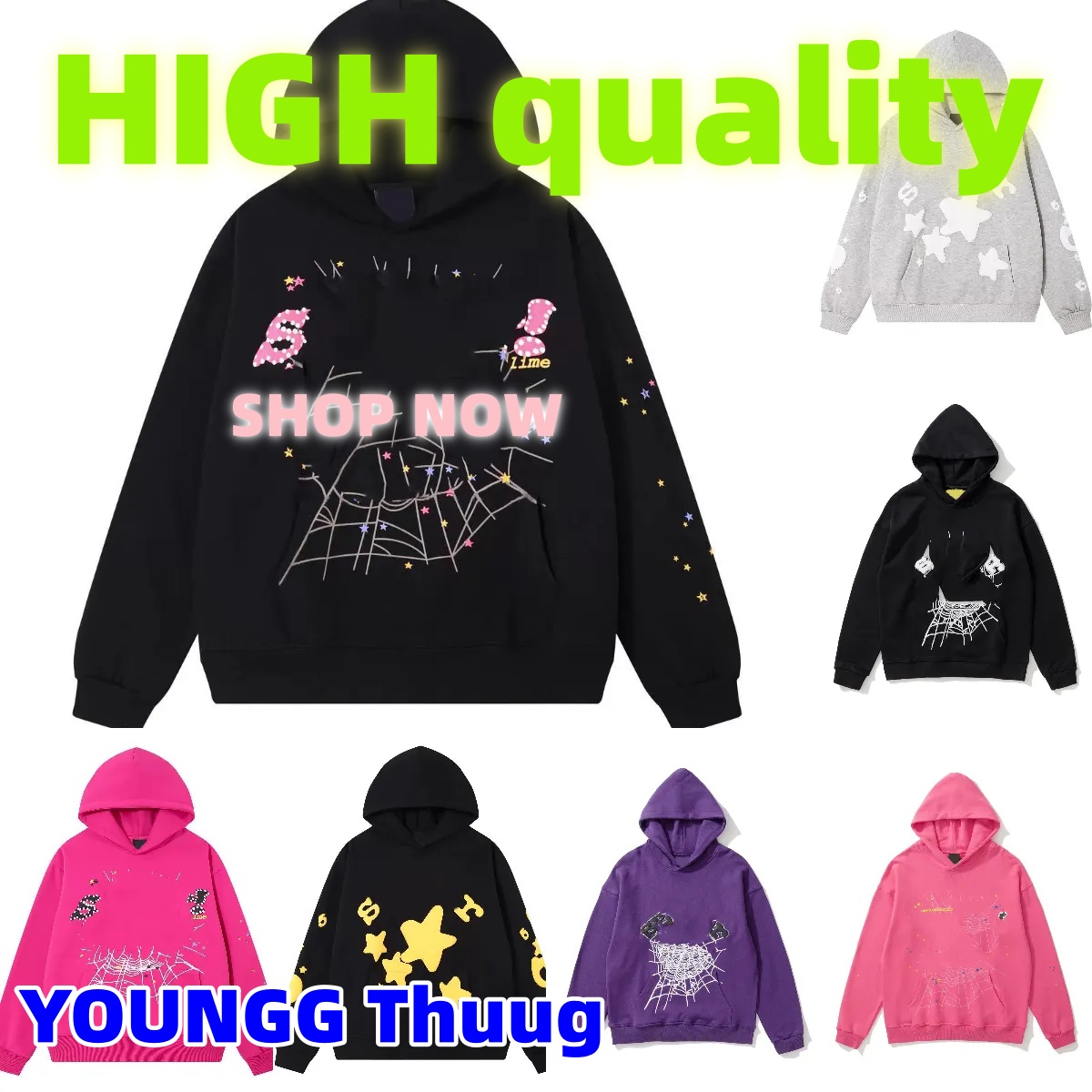 spider hoddie hoodie men hoodies designers hoodie tracksuit mens pants designer clothes men hoodies designe hoodie clothes Y2k Young Thug Clothese