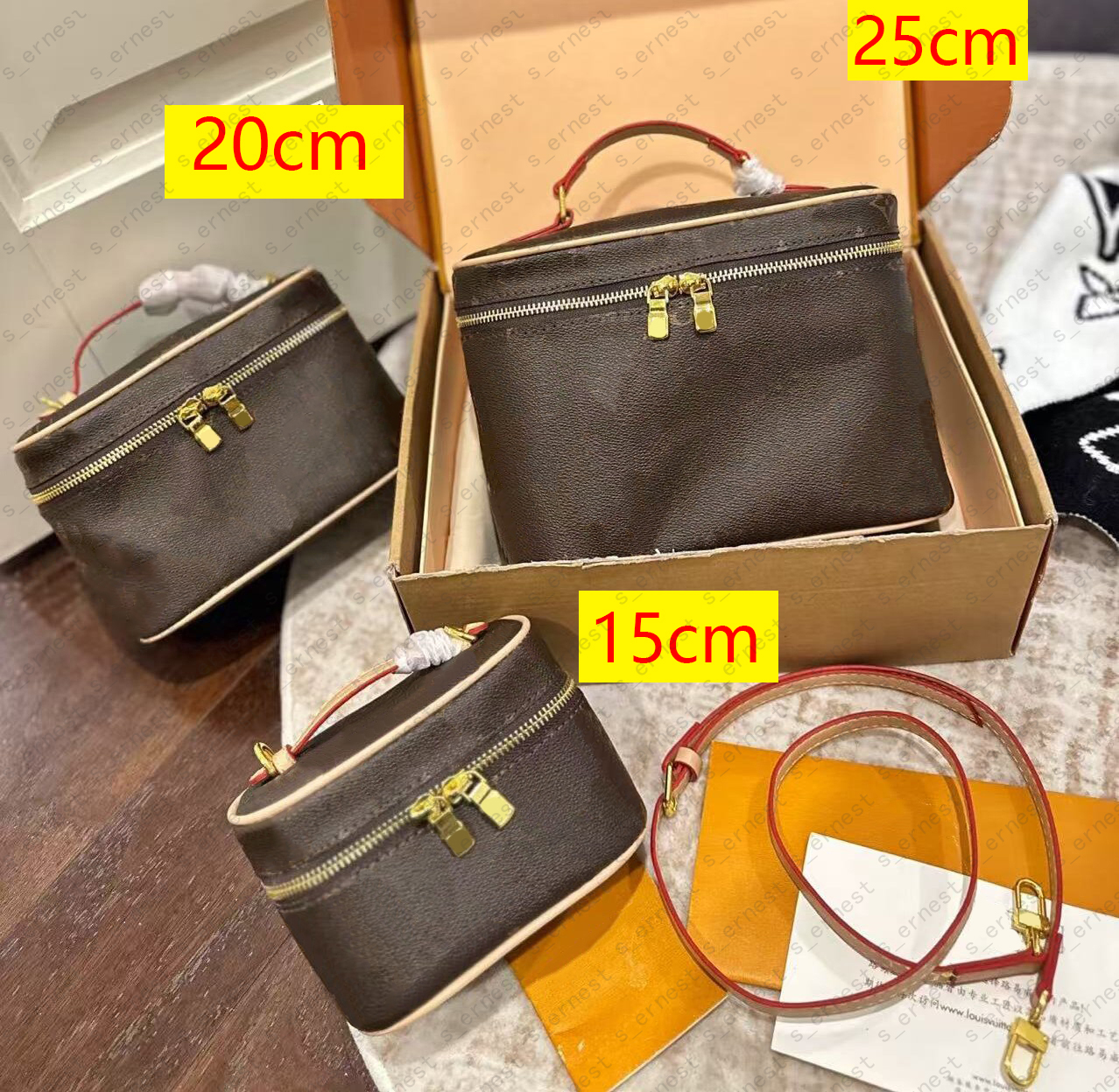 High Quality Lady Cosmetic Bags Crossbody Makeup Bag Women Designers Toiletry Travel Pouch Ladies Purses Handbags