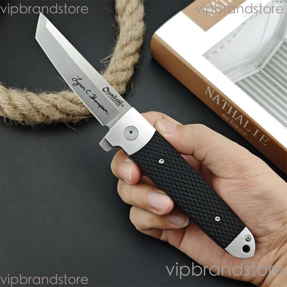 Outdoor Oyabun 26T Flipper Folding D2 fixed blade knife Tanto Blade Nylon Wave Fiber Handle EDC Tool Tactical Survival Hunting Knife for Camping 535 1