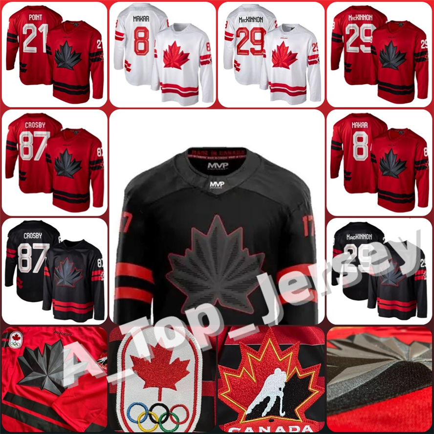 Custom Team Canada Hockey Jersey 2026 Olympices 97 Connors McDavid Nathan MacKinnon Mitch Marner Macklin Celebrini Adin Hill Schaefer Bedard Jerseys Women Youth
