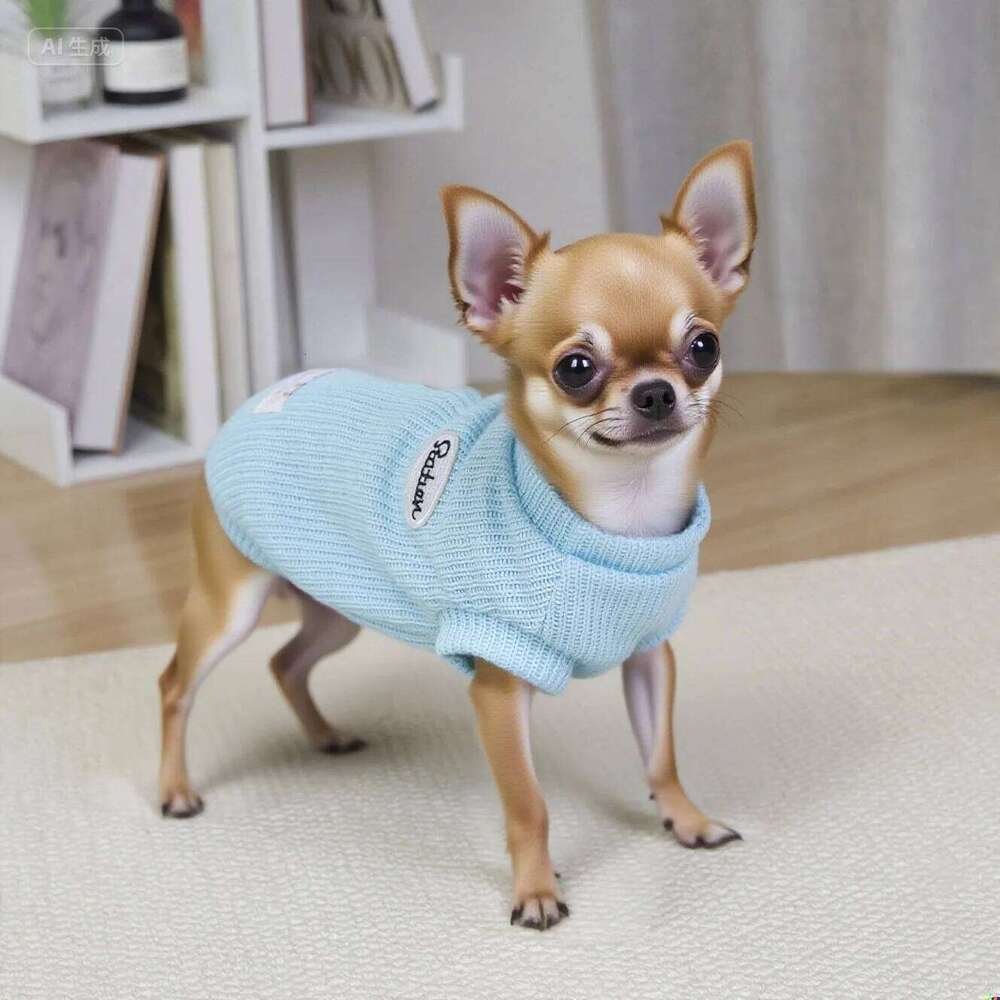 Dog Sweater Small Dogs, Knitted Pullover Pet Apparel Winter Puppy Clothes for Chihuahua Yorkie XJ251225