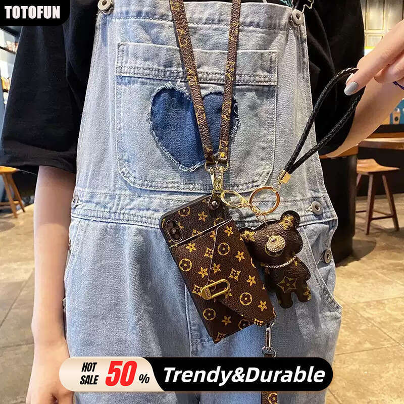 Phone Case For iPhone Trendy Brand Presbyopic Suitable for iPhone 17/16 Pro Max Phone Case Apple 15 Coin Purse 14 Crossbody Protective Cover Fashion