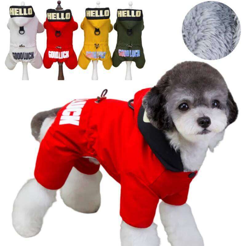 Winter Warm Thicken Pet Jacket Dog Jumpsuit Clothes For Small Large Dogs Puppy Cat Coat Supplies Waterproof Clothing 4XL 5XL XJ251225