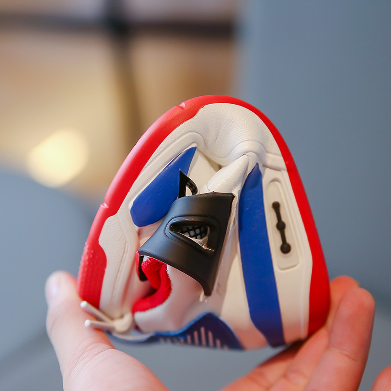 New design Children's Sports Shoes Autumn New Style Soft-soled anti-slip Versatile Leather casual shoes for Big kids Free shipping