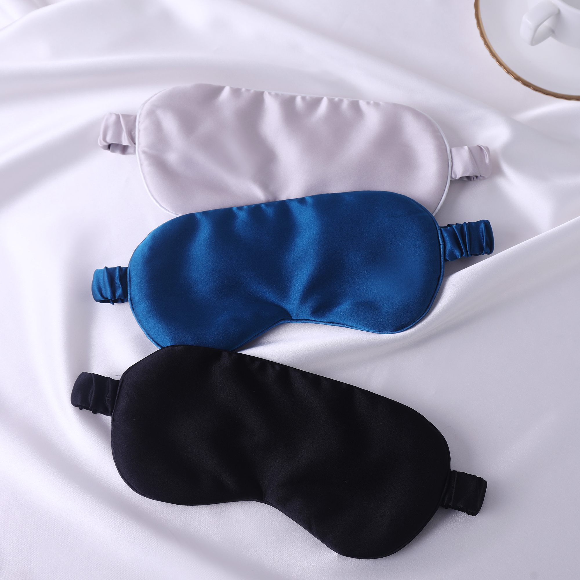 Silk eye mask, double-sided mulberry silk, 22mm, skin-friendly, convenient, light-blocking, sleep-aiding eye mask, soft, eye-protecting, in stock.