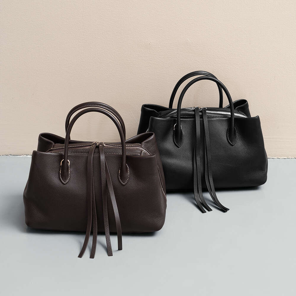 Luxury shoulder bag handbag Hobo genuine leather cross-border source factory tote bag large capacity women's top layer cowhide crossbody SENYY