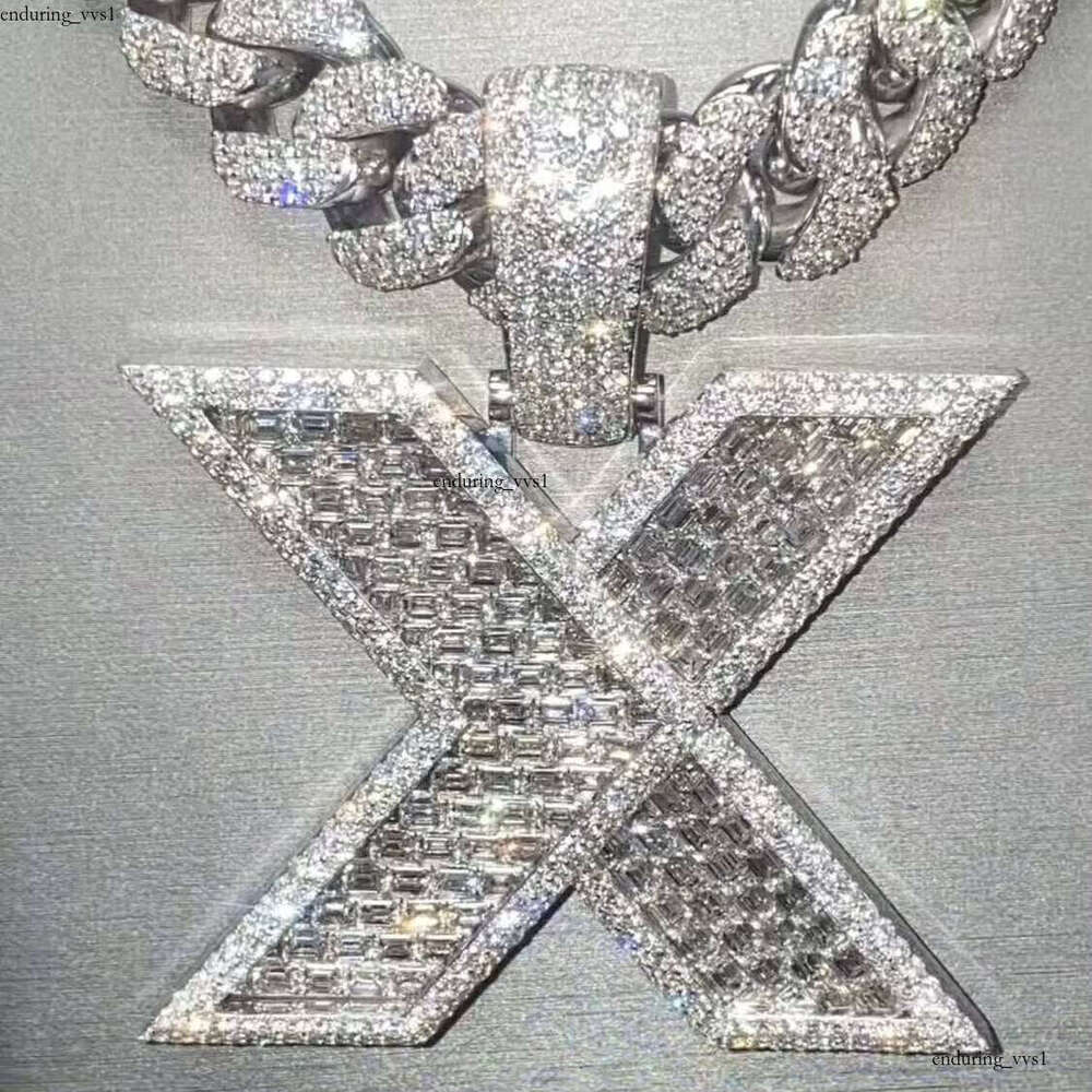 Custom Men's Chain 3D Thick Globe Pendant Necklace Full Iced Out Moissanite VVS Silicon Stone 925 Silver Hip Hop Charm Jewelry