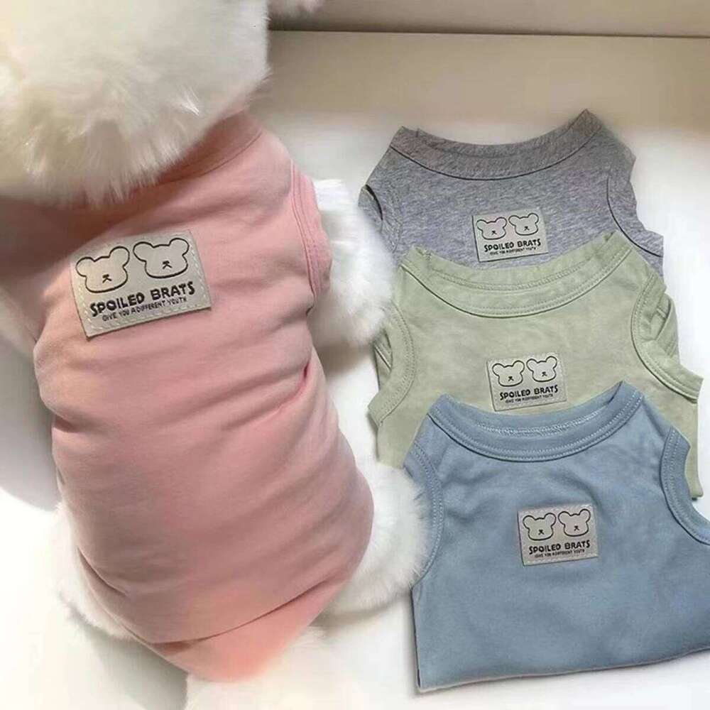 Small Cute Cartoon Clothes Summer Cooling Soft Vest Ventilate Dog Clothing for Cat XJ251225
