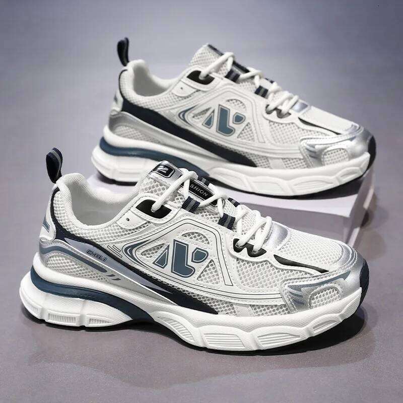 Men's Fashion Outdoor Casual Shoe Lace Up Platform Sneakers Comfort Running for Men Training Shoes Tenis Masculino 26L0108