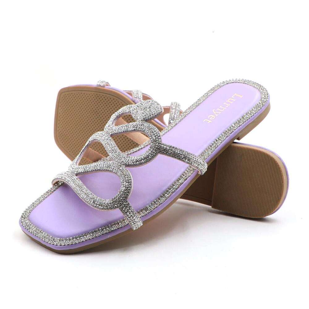 Lurnyet Women's Slide Sandals Braided Strap Shoes RAIN-5