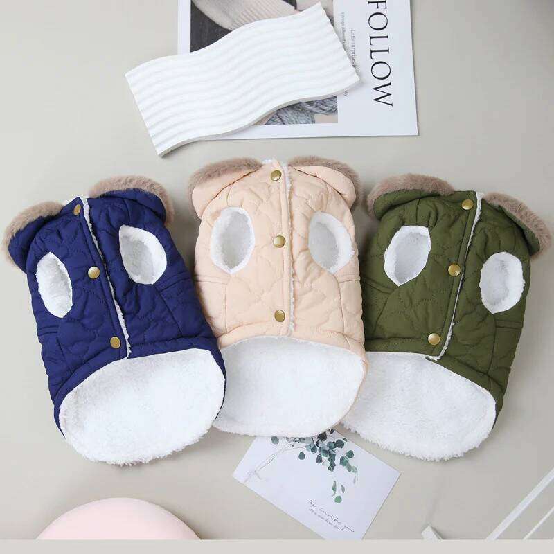 Waterproof Dog Clothes Winter Warm Fleece Doggy Jacket for Small Medium Puppy Coat Chihuahua French Bulldog Costume Pet Supplie XJ251225