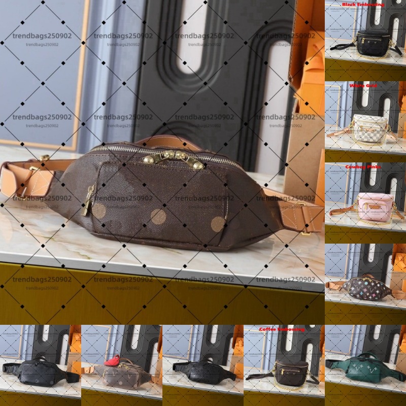 New Fanny Packs Designer Bag for Women Waist Bag Genuine Leather Man Mini Bum Bag Shoulder Cross Body Bag Bumbag Unisex Chest Bag Handbag