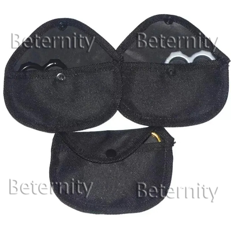Strong Brass Knuckle Dusters Nylon Bag Self Defense Personal Security Outdoor Self-defense Pendant Pocket EDC Tool Cover Free Shipping