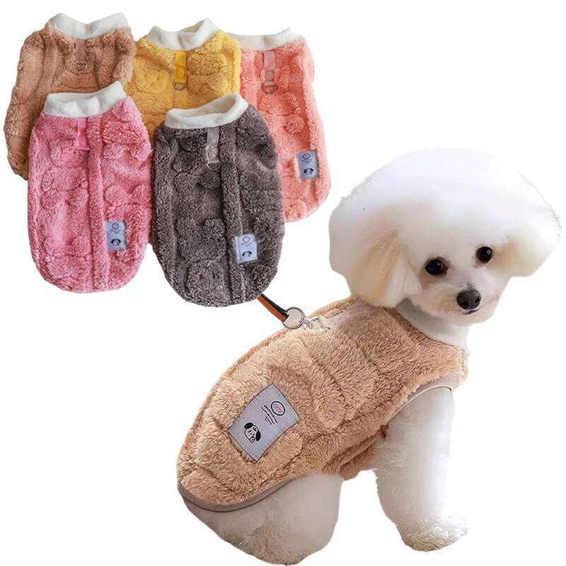 Winter Warm Dog Vest Clothes Comfor Soft Plush Dogs Cat Sweater for Maltese Yorkies Clothing Poodle Chihuahua Apparel Puppy Coat XJ251225