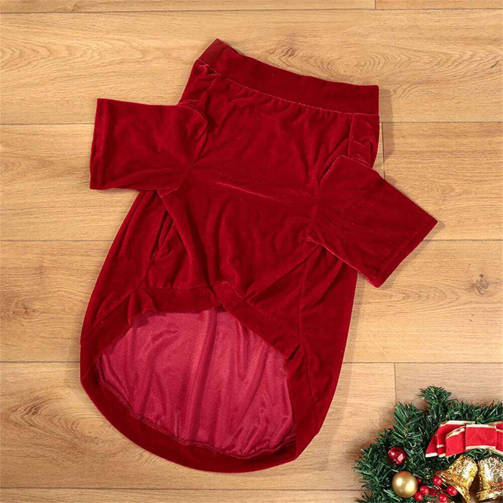 Christmas Style Dog T-shirt for Small Medium Dogs Golden Retriever Samoyed Classic Letter Printed Pet Holiday Clothing XJ251225