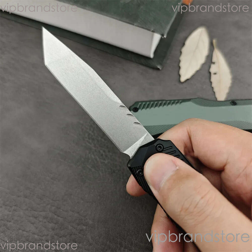 KS Livewire 9000 OTF Tactical EDC Pocket Knife 20CV Stonewashed Portable Outdoor Hunting Camping fixed blade knife Mliitary Defense Survival Knifes 75