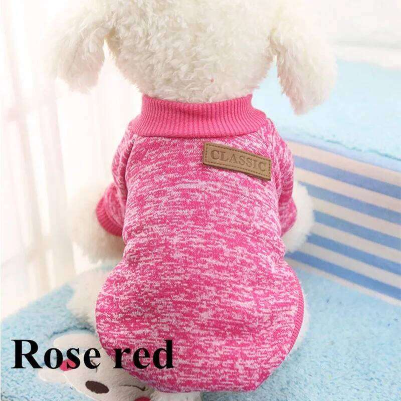 Classic Warm Dog Puppy Pet Cat Clothes Sweater Jacket Coat Winter Fashion Soft For Small Dogs Chihuahua XS-2XL XJ251225