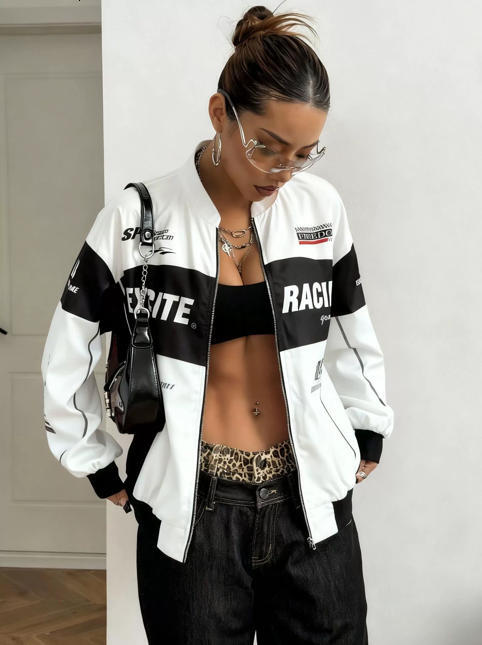 TOP Quality I am gia front shoulder letter printed open line design slim fit hooded zipper short jacket pants set 3a 556