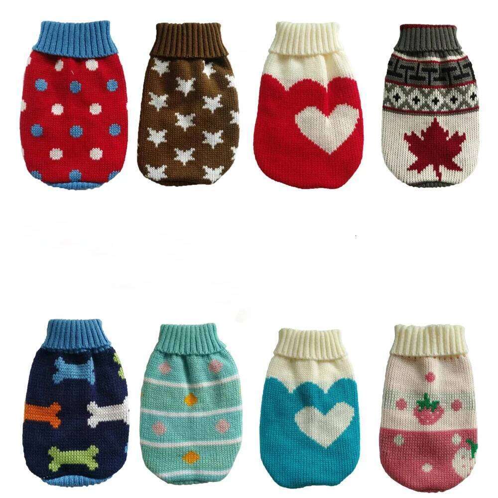 Cute Cartoon Reindeer for Pets Warm Costume Christmas Sweater Puppy and Cat Jumper Knitwears Winter Dog Clothes XJ260108 - view 6