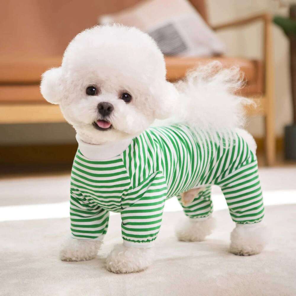 Pajamas for Small Medium Large Dogs Pitbull, Cotton Stripe Onesie Dog Suit Bodysuit Pjs Puppy Jumpsuit Pet Christmas Clothes XJ251225