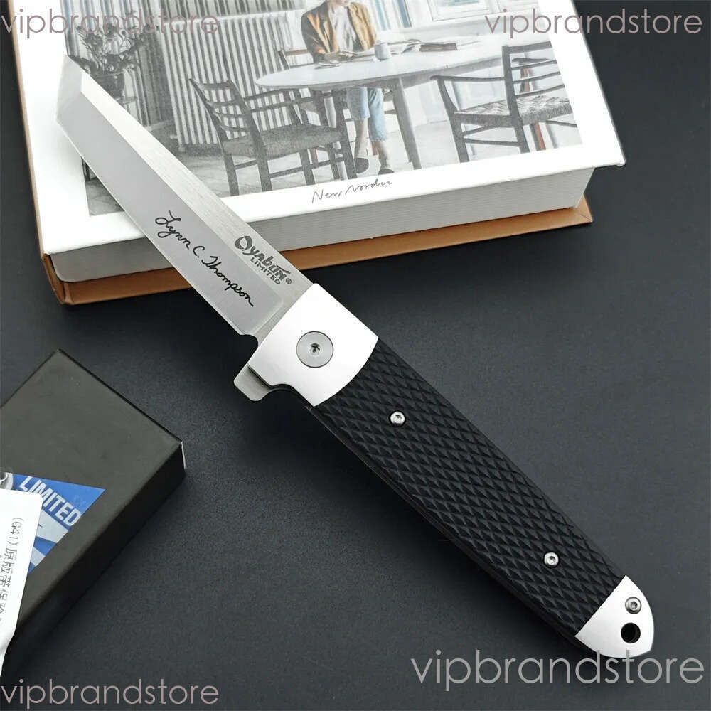 Outdoor Oyabun 26T Flipper Folding D2 fixed blade knife Tanto Blade Nylon Wave Fiber Handle EDC Tool Tactical Survival Hunting Knife for Camping 535 1