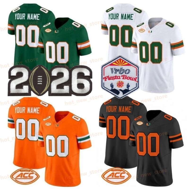 Fiesta Patch Miami College Football Jersey Cameron Ward Carson Beck Mark Fletcher Jr Sean Taylor Michael Irvin Ray Lewis Damien Martinez Xavier Restrepo Mauigoa