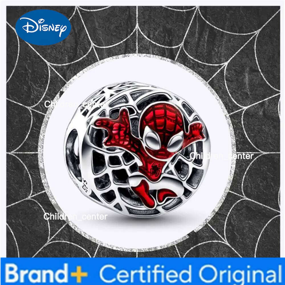 Disney 925 Sterling Silver Diy Bead Miniso Fit Original Pendant Hero Man Bracelet Movie Anime Character Spider Charm Beads H260108 - view 5