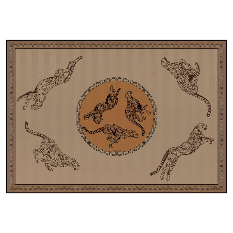 Light Luxury Fashion Horse PVC Printed Placemat Western Plate Dining Table Heat Insulation Mat Coffee Coaster