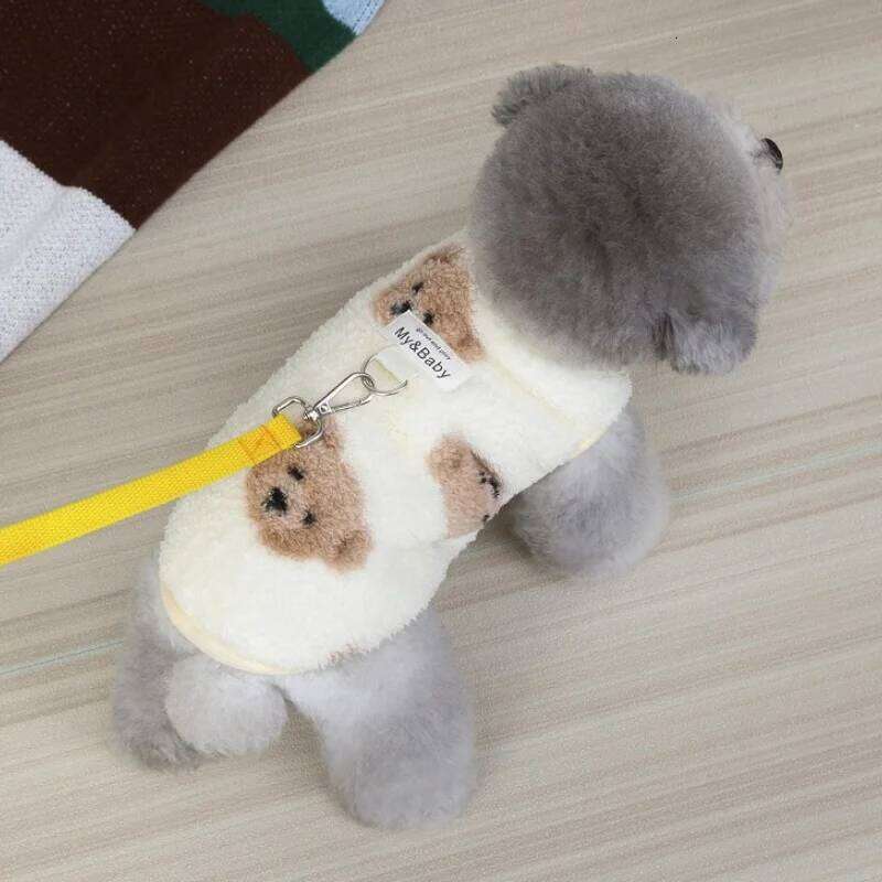 Fleece Warm Sweater Autumn Soft Dog Clothes Luxury Puppy Hoodies Animal Print Cat Vest Pet Pullovers Poodle Apparel XJ251225