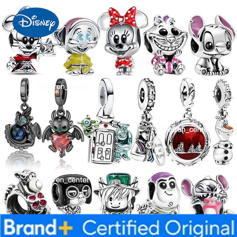 Disney New Year 925 Silver Mickey & Tigger Charms Beads Fit Original Bracelet Necklace Womens Diy Fine Christma Jewelry Gift Hot H260108