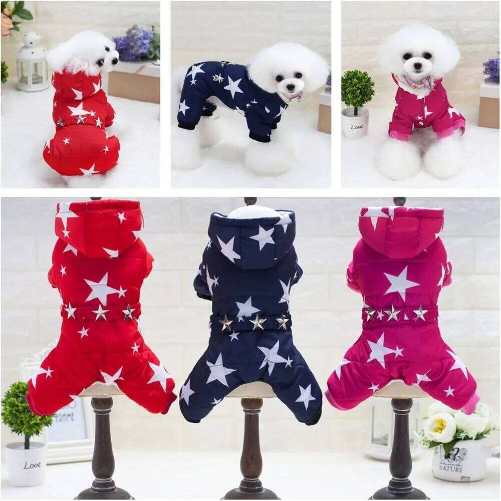 HOT Coat Winter Warm Outerwear Thicken Costume Clothing Wadded Jacket Pet Cat Products Clothes For Dog Puppy XJ251225