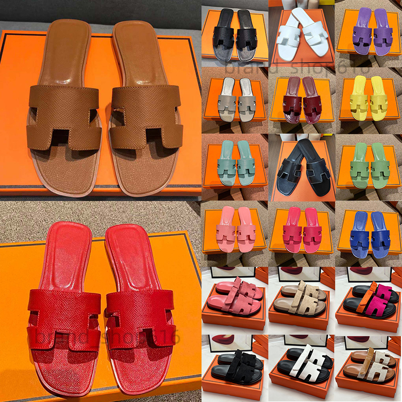 with box women slippers designer sandals flat slides stylish sliders summer beach mules outdoor comfortable sandal brown black white yellow