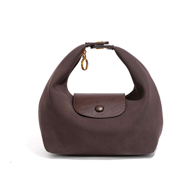 Autumn Winter New Women High-end Fashion Handbag Lunch Suede Flap Dumpling Crossbody Bag